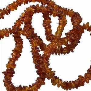 Antique Russian Cognac Amber necklace